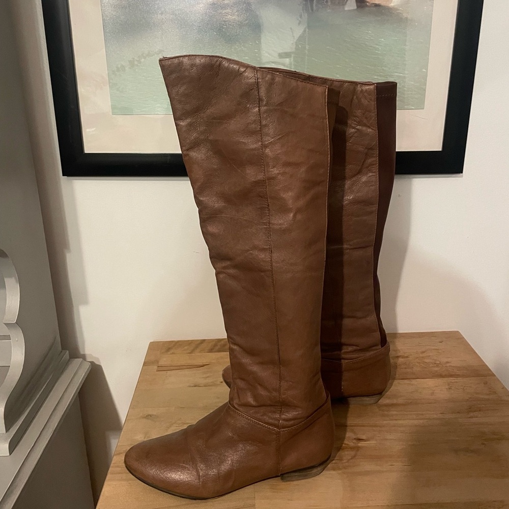 Steve Madden Tan Over the Knee Boots